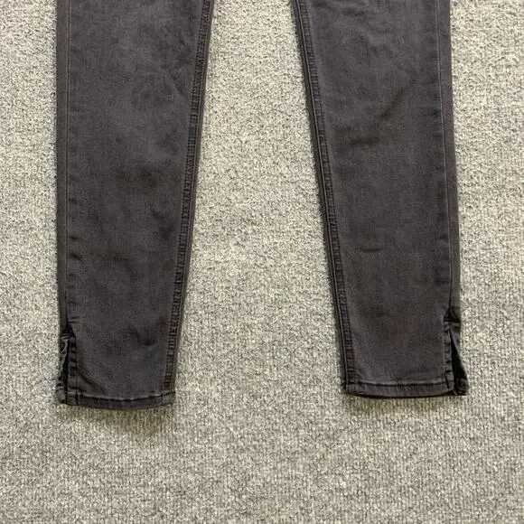 Rag & Bone Jeans Womens 27 Faded Black Denim High Rise Ankle Skinny Stretch - Picture 3 of 11